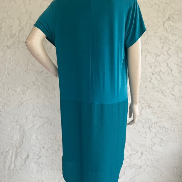 DOLAN Left Coast Collection Dress Turquoise Blue Stretch Tunic Anthropologie PL - Picture 8 of 8